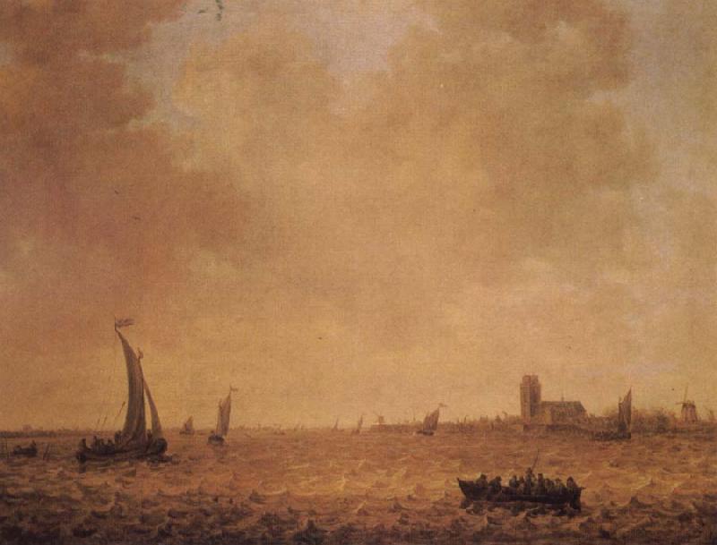Jan van Goyen View of Dordrecht across the river Merwede Germany oil painting art